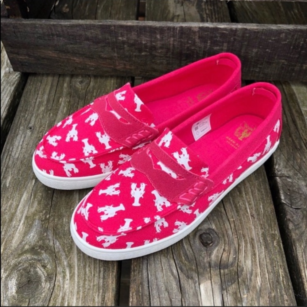Cole Haan Hot Pink Lobster Loafers! NEW! - Picture 1 of 10